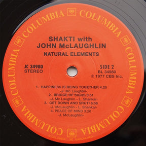 Shakti (2) With John McLaughlin : Natural Elements (LP, Album, RE, 180)