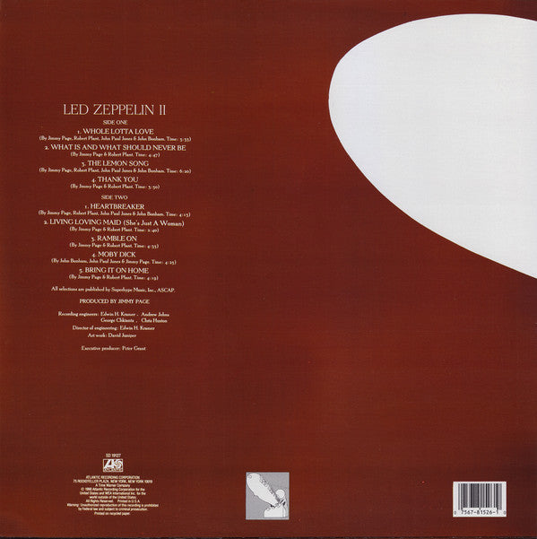 Led Zeppelin : Led Zeppelin II (LP, Album, RE)