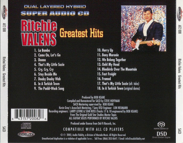 Ritchie Valens : Greatest Hits (SACD, Hybrid, Comp, Mono, RM)
