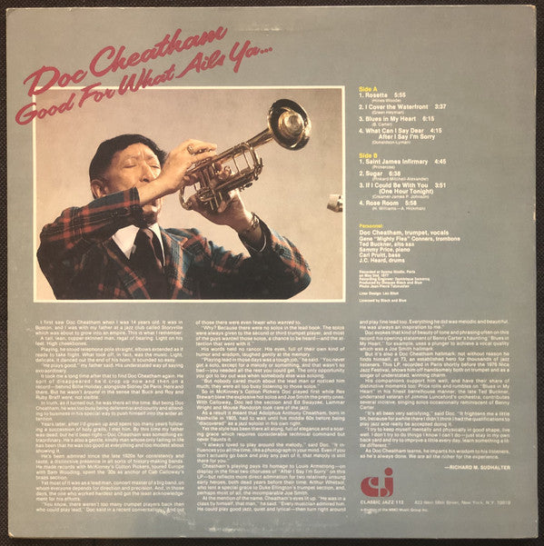 Doc Cheatham : Good For What Ails Ya... (LP, Album)