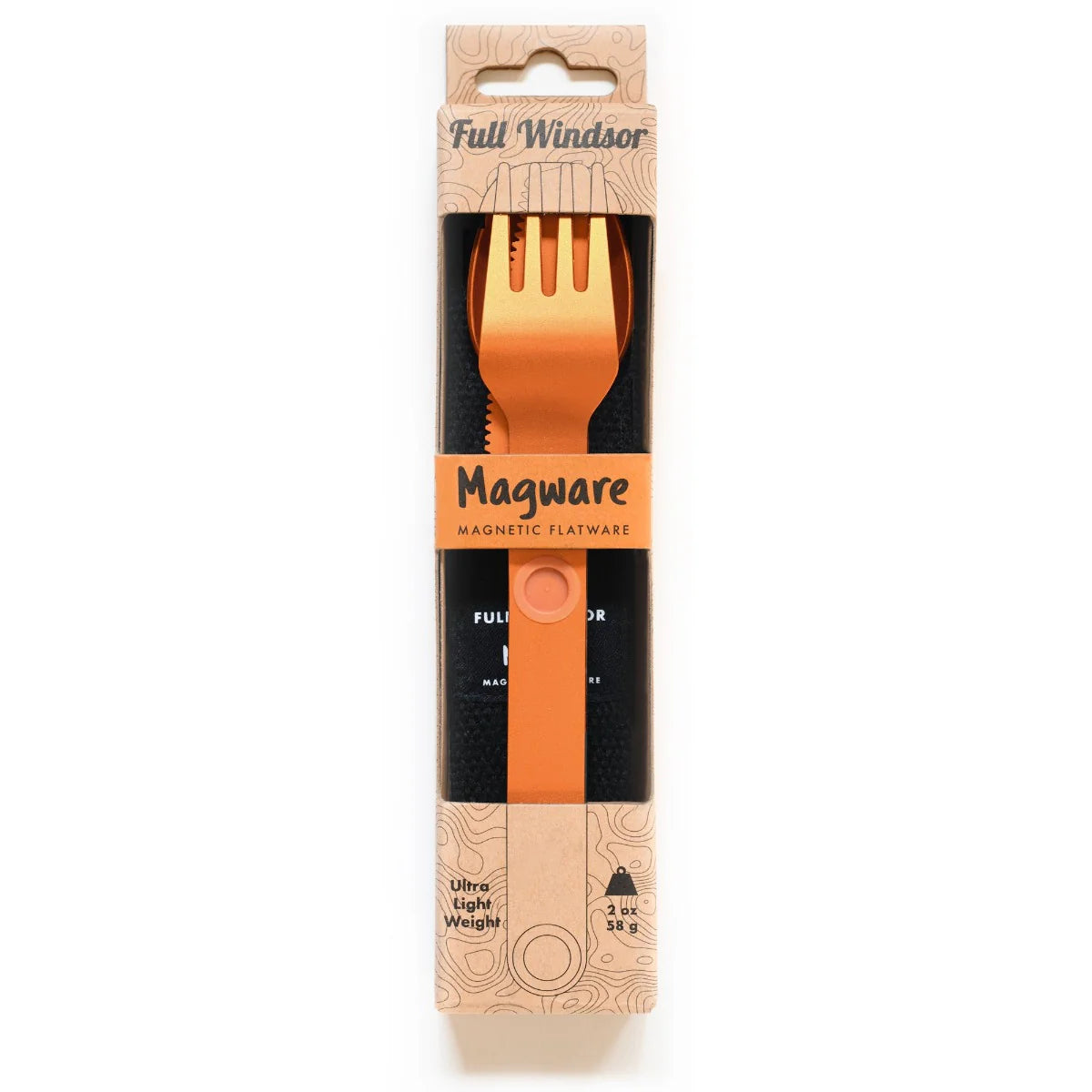 Magware - Magnetic Flatware Single Set, Orange