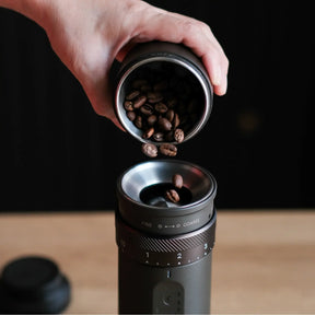 Fino Portable Electric Coffee Grinder, Tundra Brown