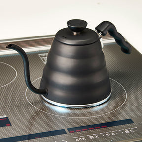 HARIO Buono Stainless Steel Narrow Mouth Kettle, Matte Black