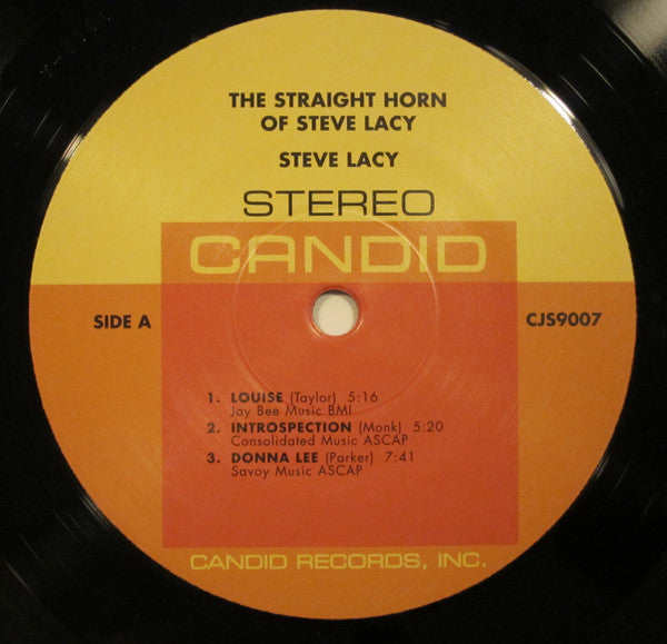 Steve Lacy : The Straight Horn Of Steve Lacy (LP, Album, Ltd, RE)