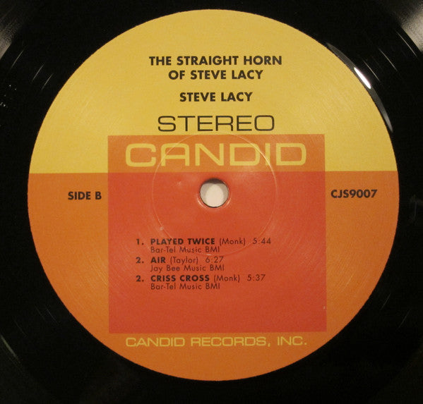 Steve Lacy : The Straight Horn Of Steve Lacy (LP, Album, Ltd, RE)