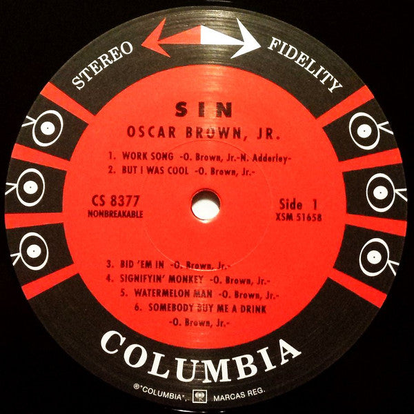 Oscar Brown Jr. : Sin & Soul (LP, Album, RE, RM)