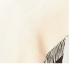 Ombré Baby Alpaca Shawl, Ecru