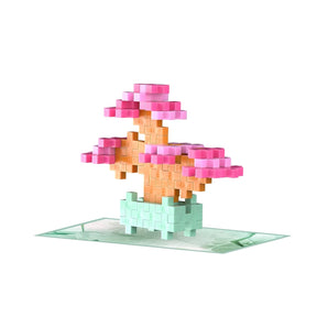 Plus-Plus Plant Pack, Pink Bonsai