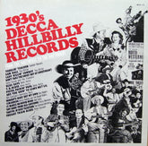 Various : 1930's Decca Hillbilly Records - Additional Album (LP, Comp)