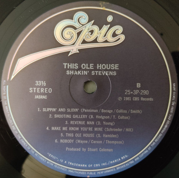 Shakin' Stevens : This Ole House (LP, Album)