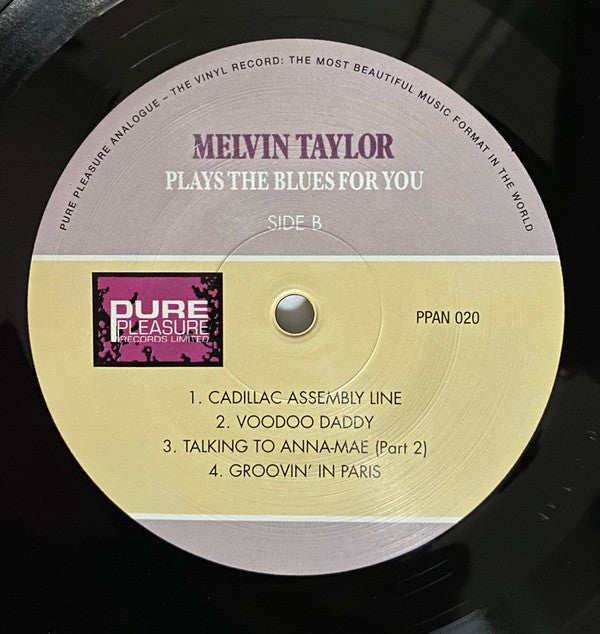 Melvin Taylor : Plays The Blues For You (LP, Album, RE, RM)