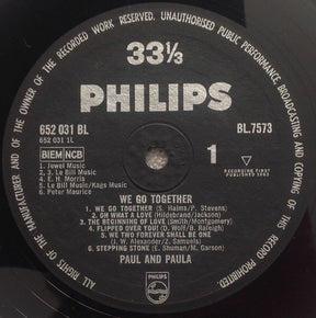 Paul & Paula : We Go Together (LP, Album, Mono)