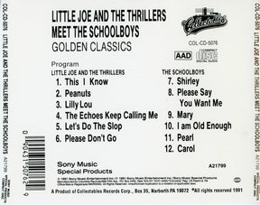 Little Joe Cook And The Thrillers  /  The Schoolboys : Little Joe Cook And The Thrillers Meet The Schoolboys (CD, Comp)
