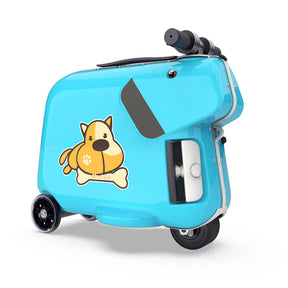 Airwheel SQ3 Kids Ridable Electric Suitcase, Blue