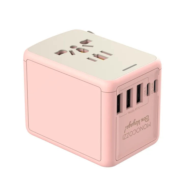 Bon Voyage Travel Adaptor with 35W with 3x USB and 2x USB-C PD Connector | Monocozzi - Wake Concept Store  