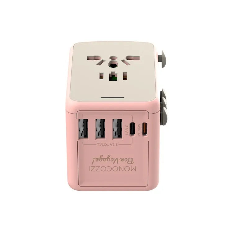 Bon Voyage Travel Adaptor with 35W with 3x USB and 2x USB-C PD Connector | Monocozzi - Wake Concept Store  