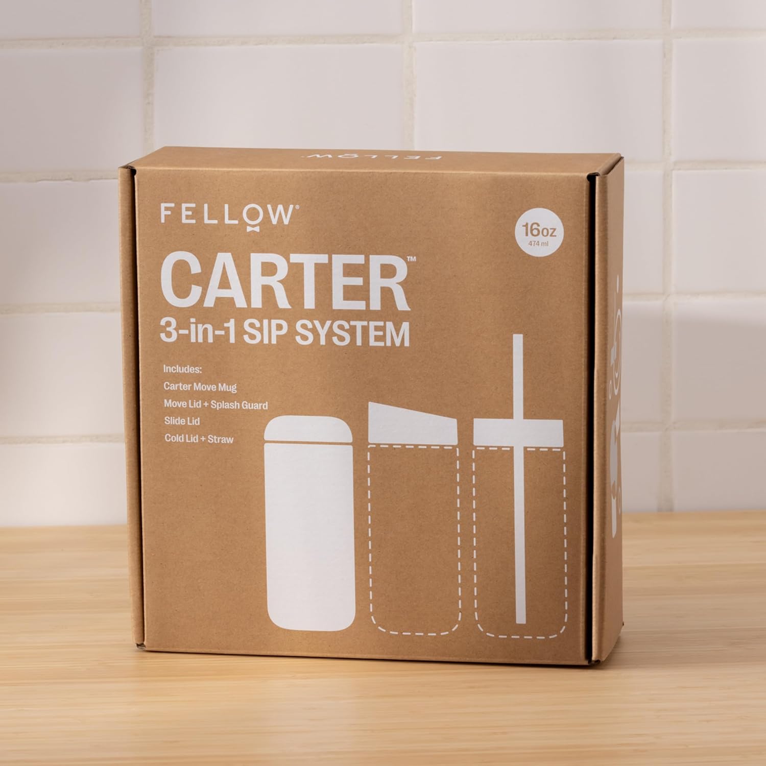 Carter 3-in-1 Sip System, Matte White