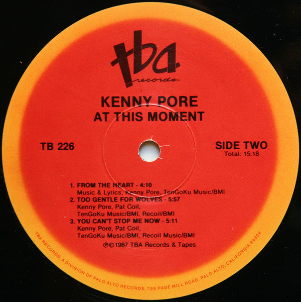 Kenny Pore : At This Moment (LP, Album)