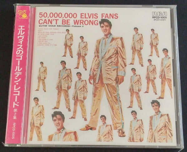 Elvis Presley : 50,000,000 Elvis Fans Can't Be Wrong (Elvis' Gold Records, Vol. 2) (CD, Comp, Mono)