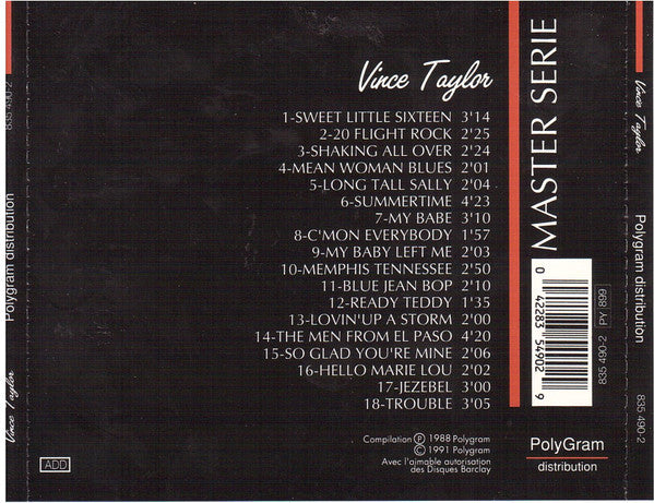 Vince Taylor : Vince Taylor (CD, Comp, RE, RP)