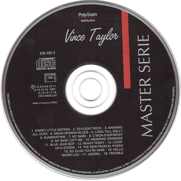 Vince Taylor : Vince Taylor (CD, Comp, RE, RP)