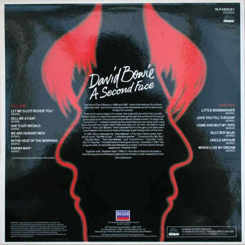 David Bowie : A Second Face (LP, Comp)