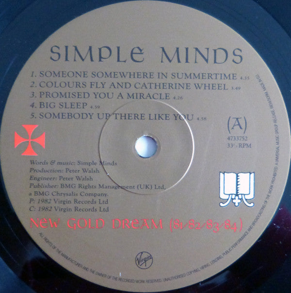 Simple Minds : New Gold Dream (81-82-83-84) (LP, Album, RM, 180)