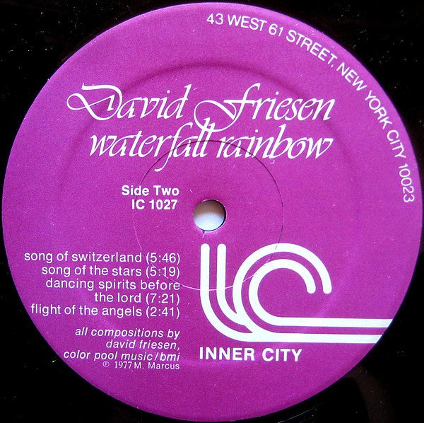 David Friesen : Waterfall Rainbow (LP, Album)
