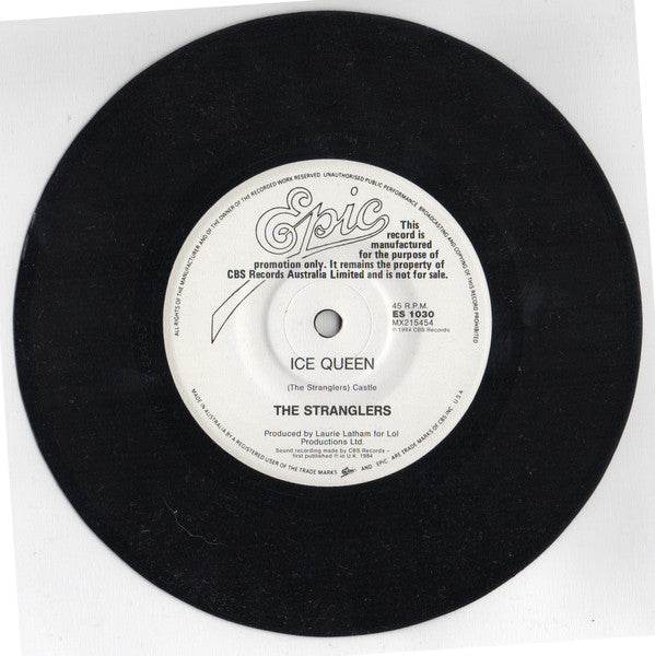 The Stranglers : Let Me Down Easy (7", Promo)