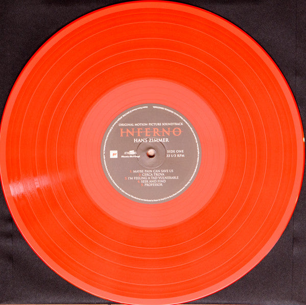 Hans Zimmer : Inferno (Original Motion Picture Soundtrack) (2xLP, Album, Ltd, Num, Red)
