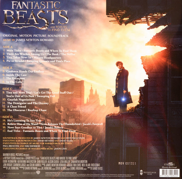 James Newton Howard : Fantastic Beasts And Where To Find Them (Original Motion Picture Soundtrack) (2xLP, Album, Ltd, Num, Blu)