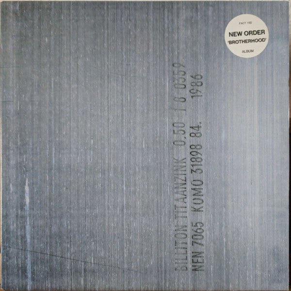 New Order : Brotherhood (LP, Album)