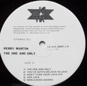 Perry Martin : The One And Only (LP)