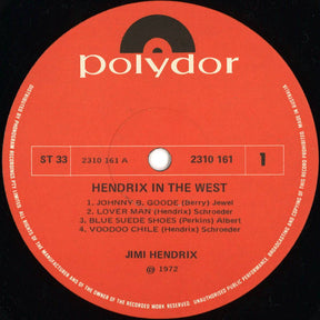 Jimi Hendrix : Hendrix In The West (LP, Album, Gat)