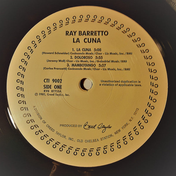 Ray Barretto : La Cuna (LP, Album, RE, RM, 180)