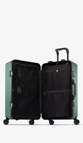 OUMOS 30" Trunk Luggage, Green Vintage 99L