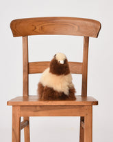 The Big Mini 22cm Baby Alpaca Plush Toy, Brown & Cream
