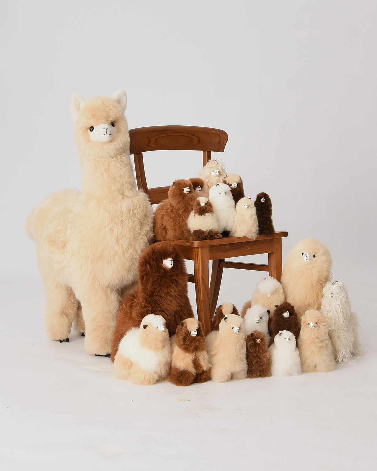 The 1 Metre Baby Alpaca Plush Toy, Cream