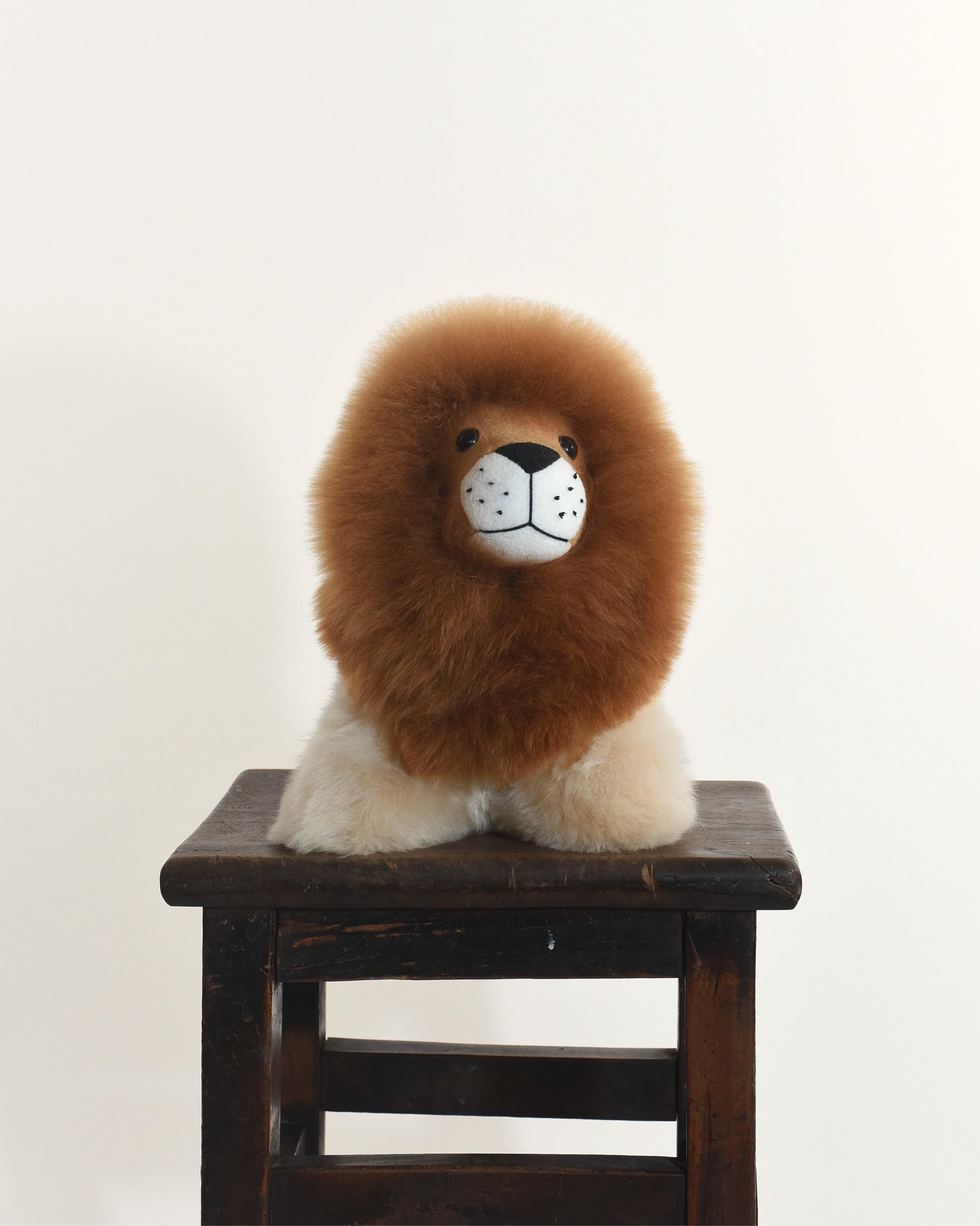 The Lion 28cm Baby Alpaca Plush Toy, Brown