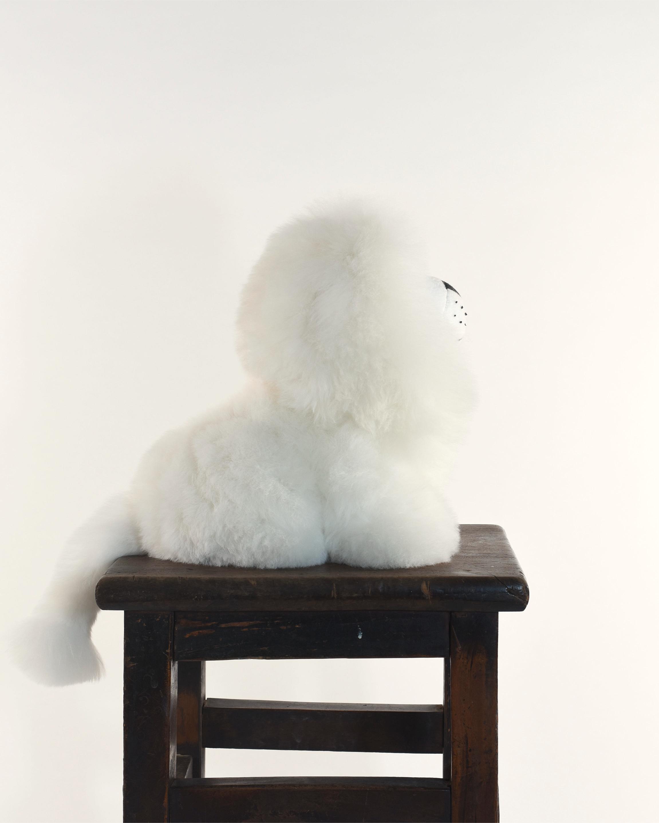 The Lion Baby Alpaca Plush Toy, White