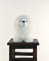The Lion Baby Alpaca Plush Toy, White