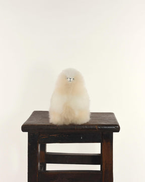 The Mega Mini 18cm Baby Alpaca Plush Toy, Cream & White