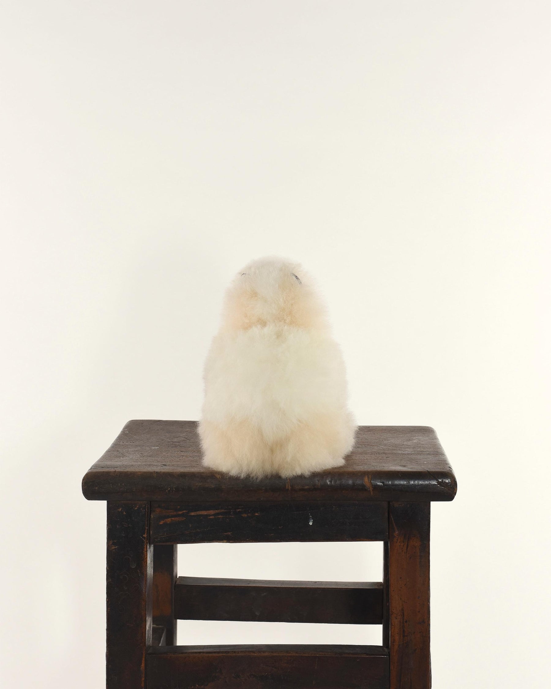The Mega Mini 18cm Baby Alpaca Plush Toy, Cream & White