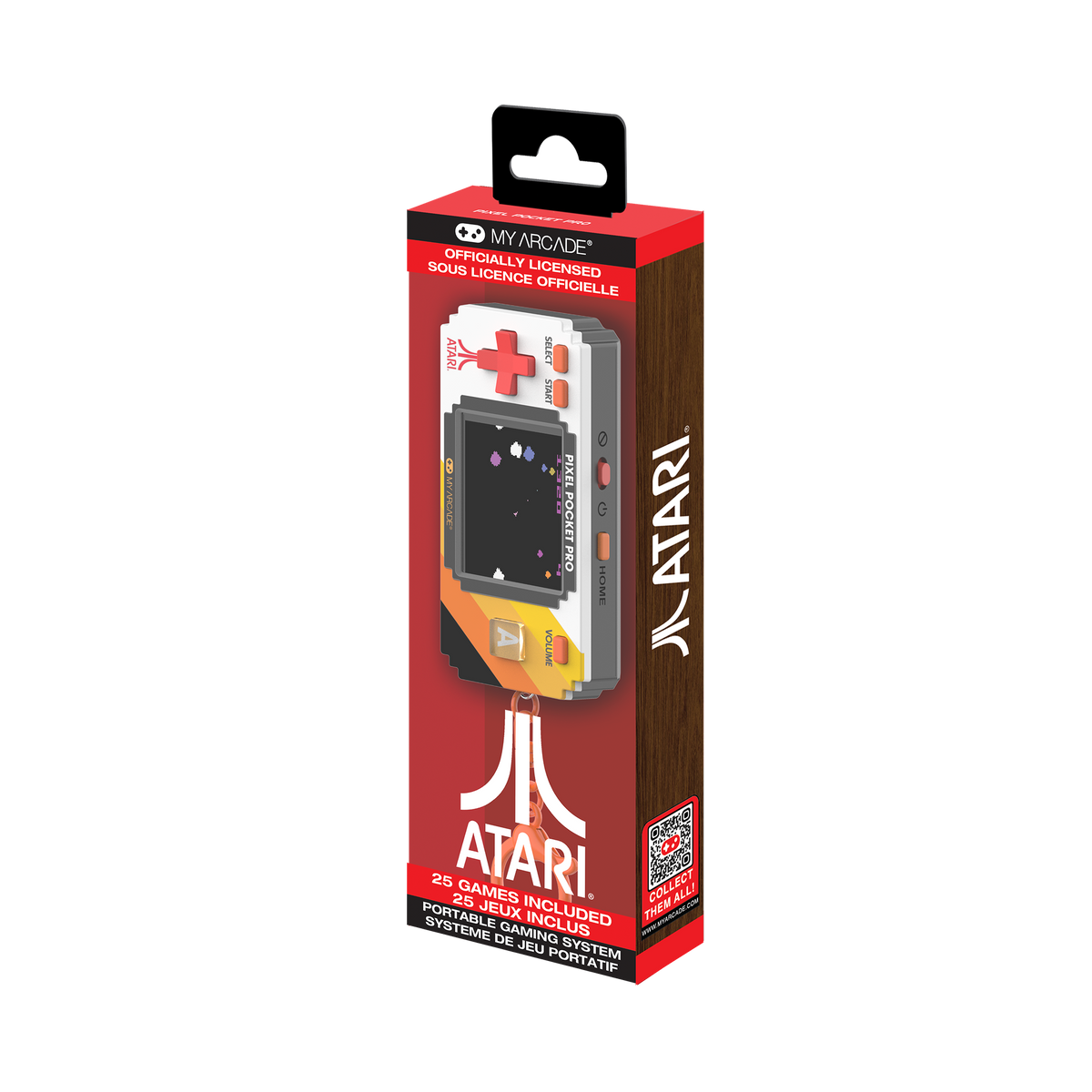 Atari Pixel Pocket Pro Gaming Keychain