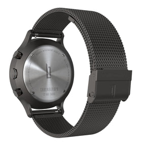 Chronograph, Dark Silver White/ Stainless Steel Strap