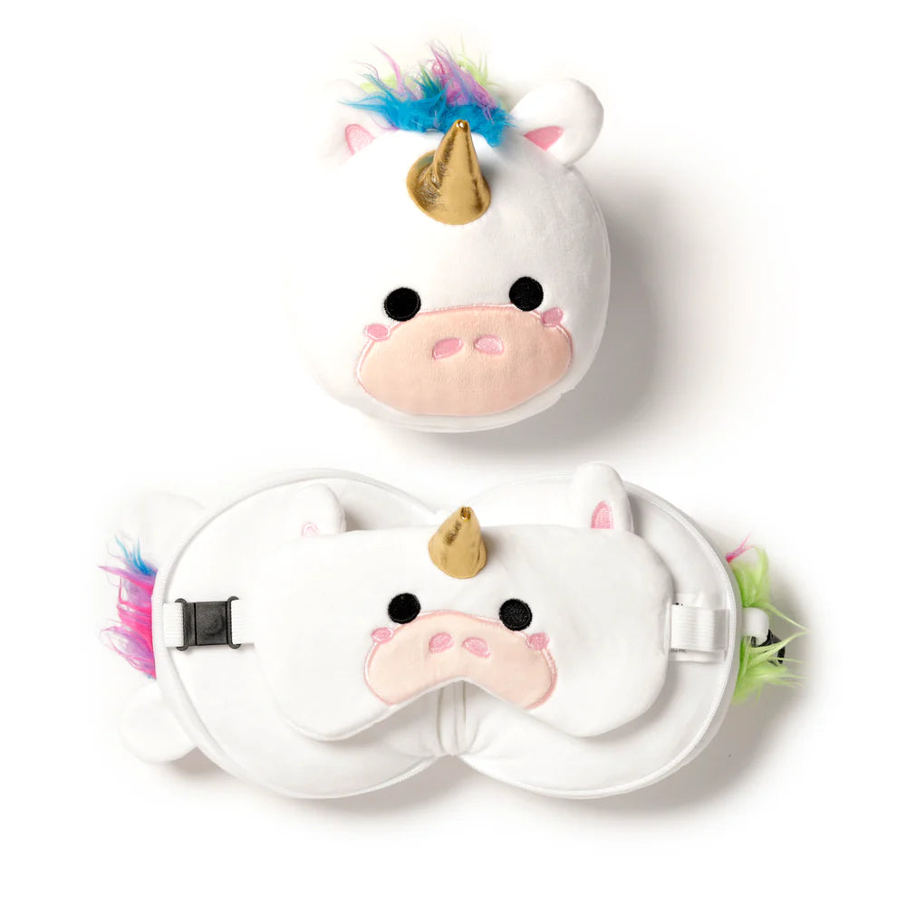 Unicorn Travel Pillow Set