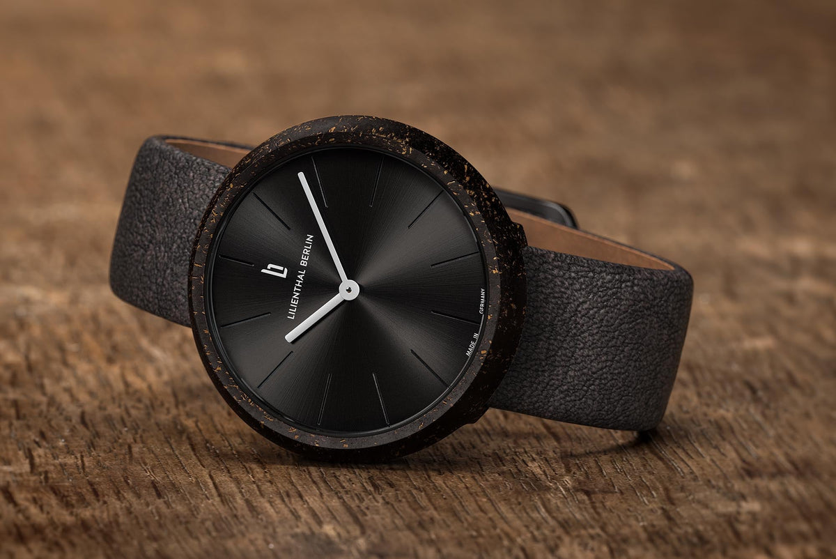 Coffee Watch, Espresso/ Brown Leather Strap
