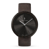 Coffee Watch, Espresso/ Brown Leather Strap
