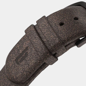 Coffee Watch, Espresso/ Brown Leather Strap