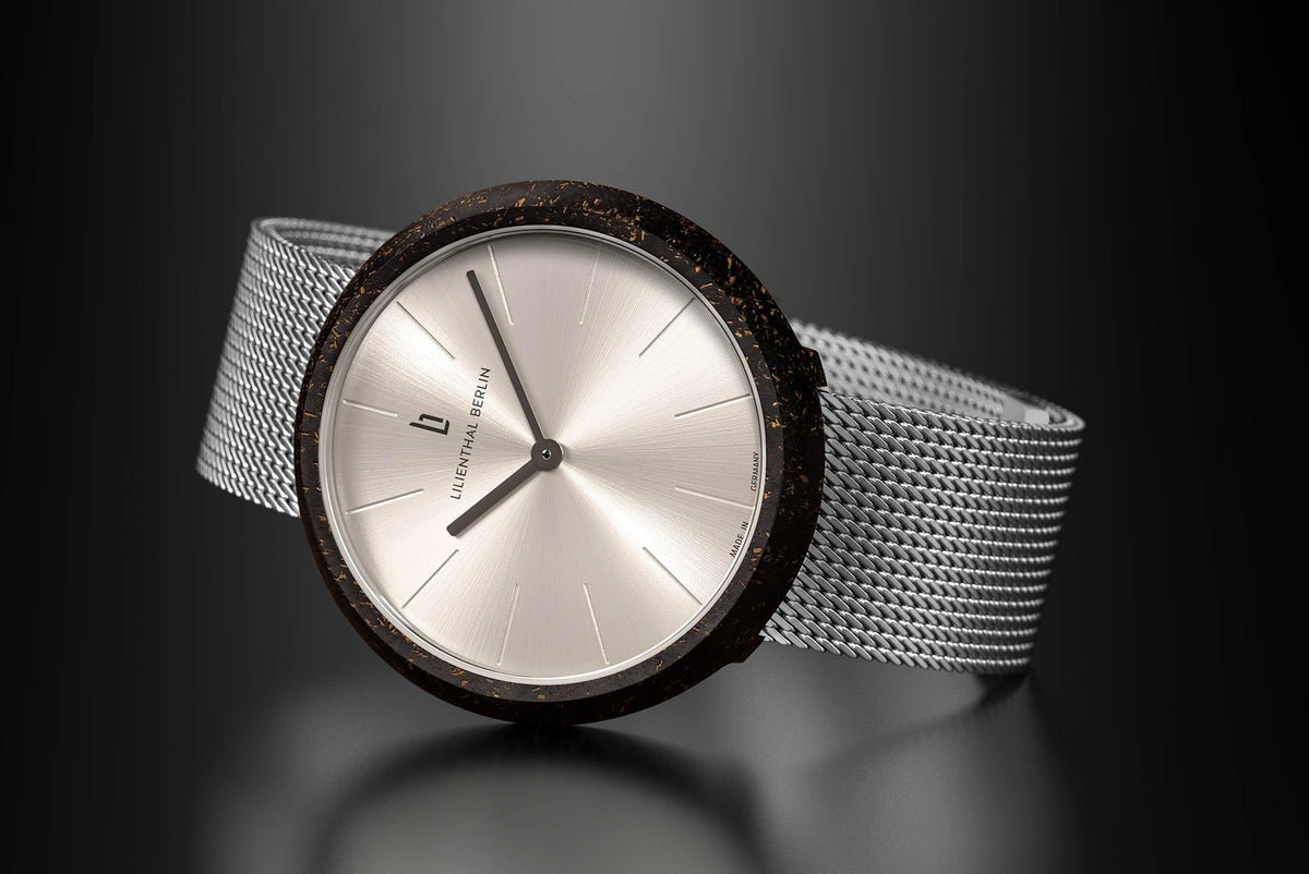 Coffee Watch, Latte/ Silver Mesh Strap